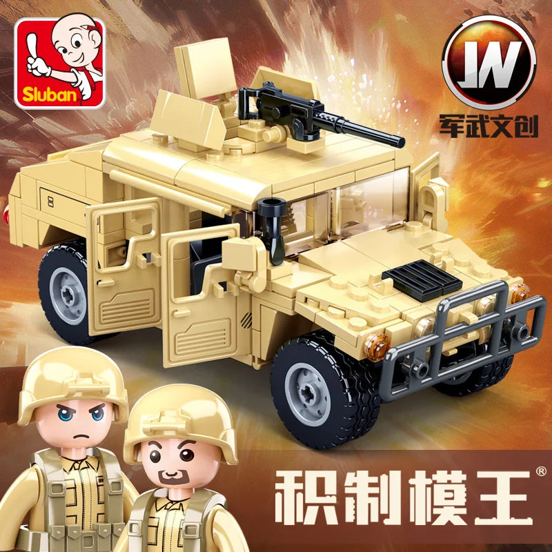 WW2 Military Humvee Jeep H1 Army Friends Car Mould King Building Bricks Classic Moc Blocks Action Figures Toys Boys Gift