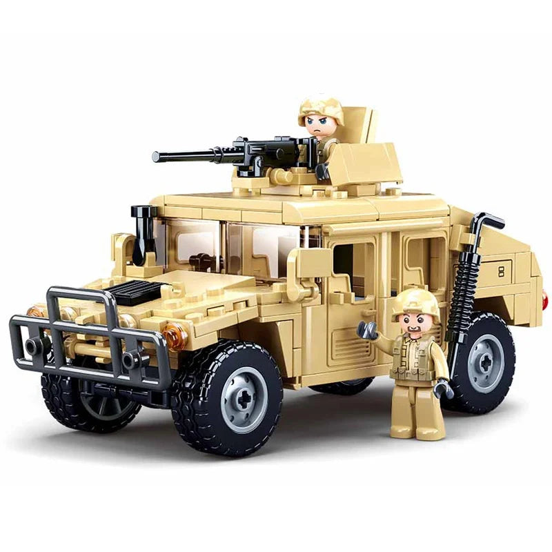 WW2 Military Humvee Jeep H1 Army Friends Car Mould King Building Bricks Classic Moc Blocks Action Figures Toys Boys Gift