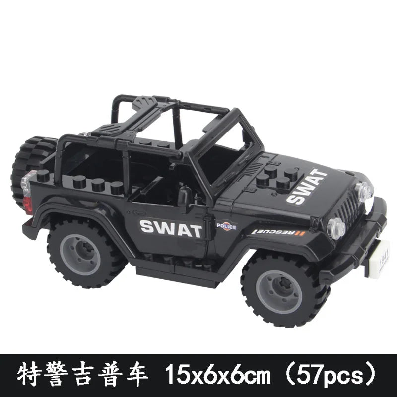WW2 Military Humvee Jeep H1 Army Friends Car Mould King Building Bricks Classic Moc Blocks Action Figures Toys Boys Gift