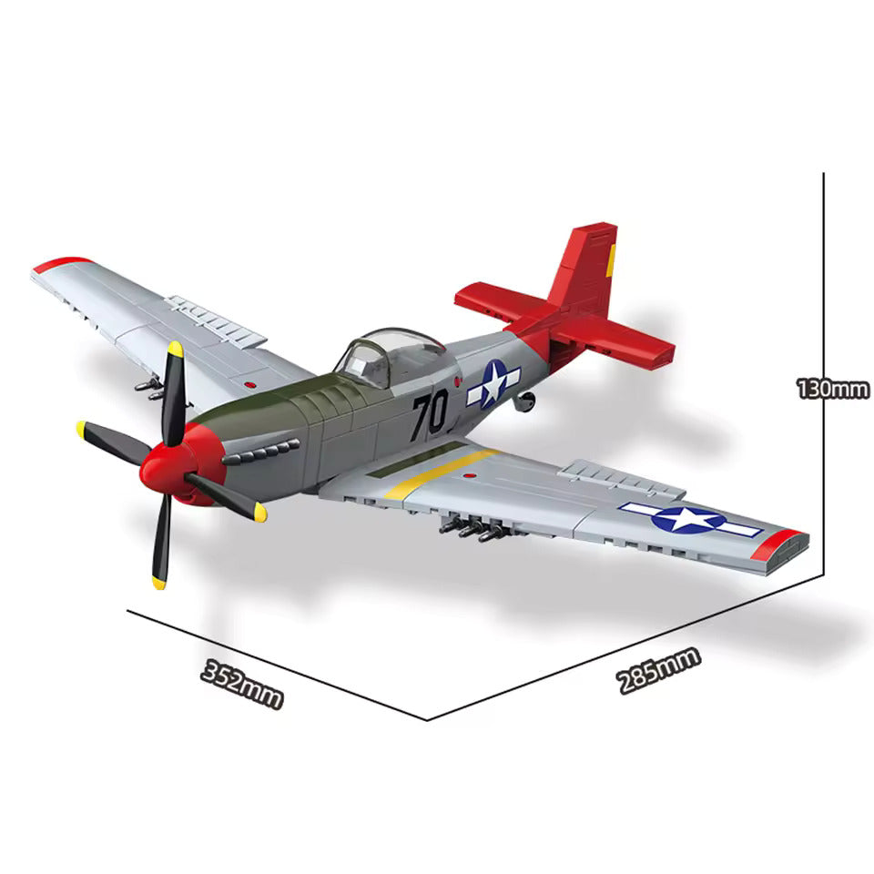 BRICK P-51 MUSTANG SPITFIRE