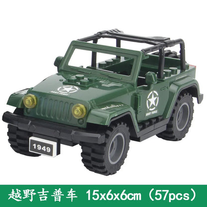 WW2 Military Humvee Jeep H1 Army Friends Car Mould King Building Bricks Classic Moc Blocks Action Figures Toys Boys Gift