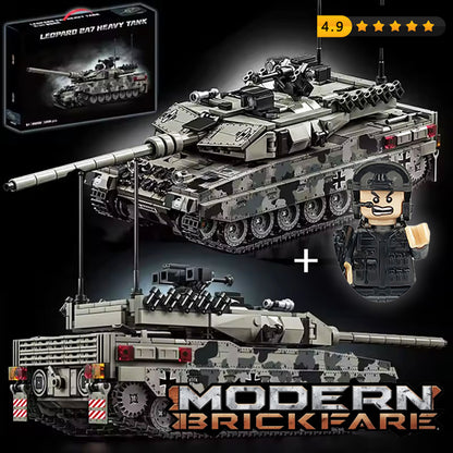 BRICK LEOPARD MAIN BATTLE TANK