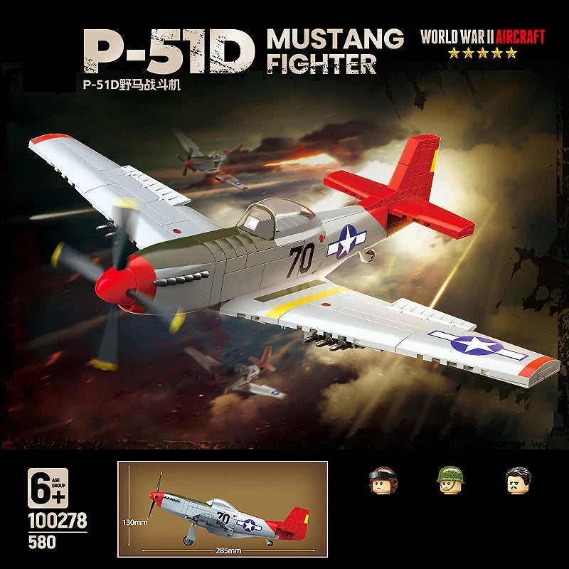 BRICK P-51 MUSTANG SPITFIRE